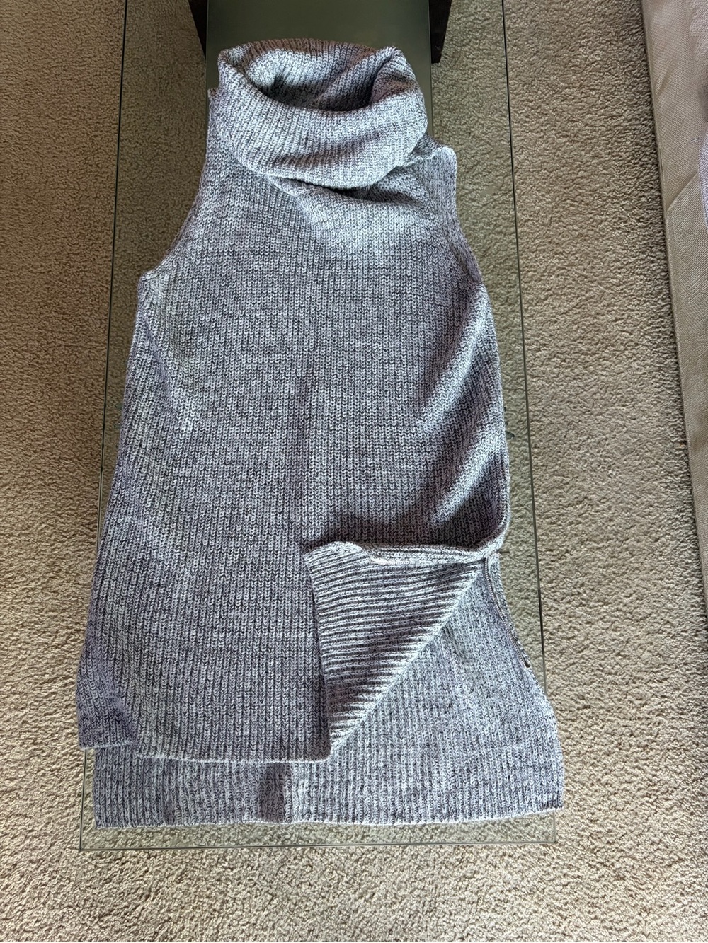 💜 Rosey Burg Sleeveless Sweater Tunic Zipped sides